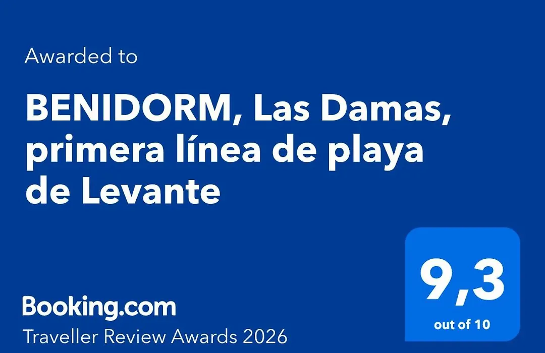 BENIDORM, Las Damas, primera línea de playa de Levante-1